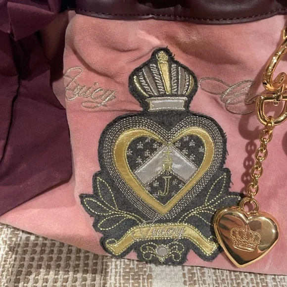 Vintage. Juicy Couture Pink and Purple Tote Bag . Great condition. - Picture 13 of 16